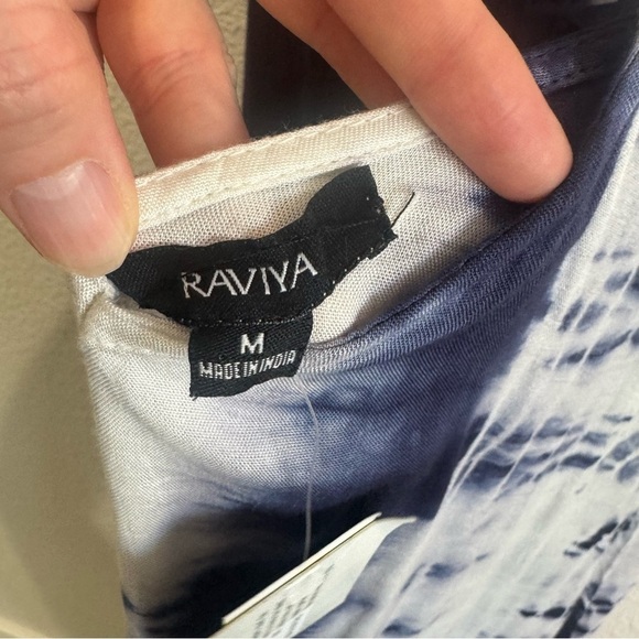 NWT Raviya Dress Tie Dye Maxi Length Vacation Boho Beaded Lightweight Resortwear - Picture 3 of 8